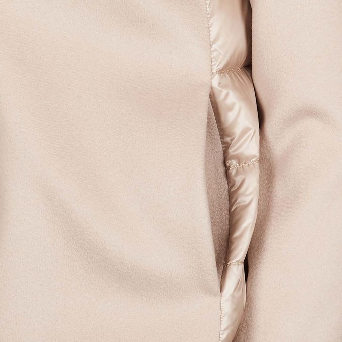 FLARED WOOL DOWN JACKET Woman Chantilly