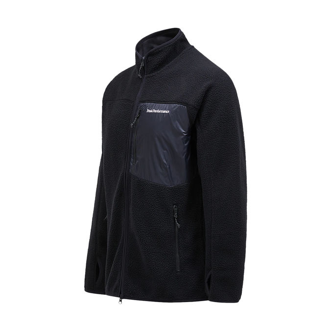 FLEECE JACKET Man Black