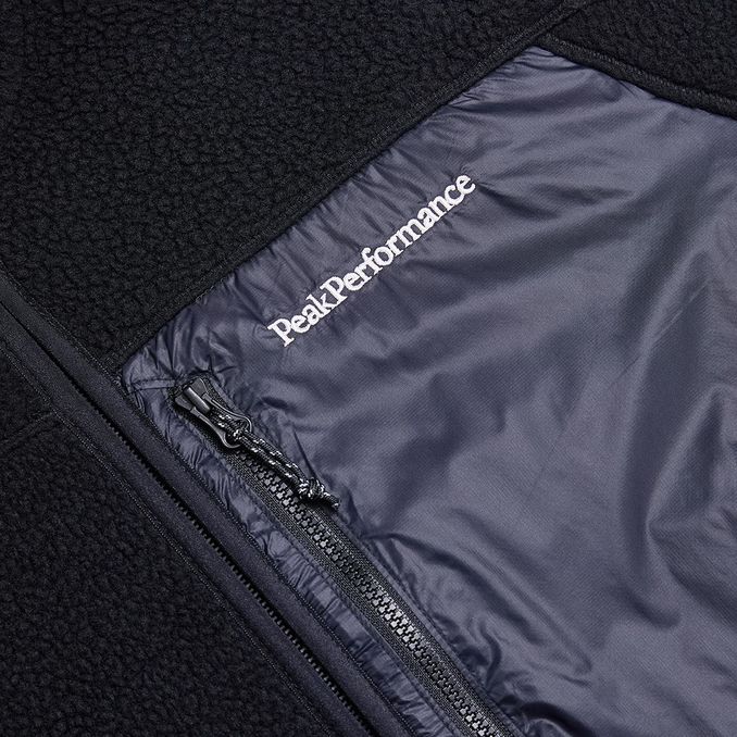 FLEECE JACKET Man Black