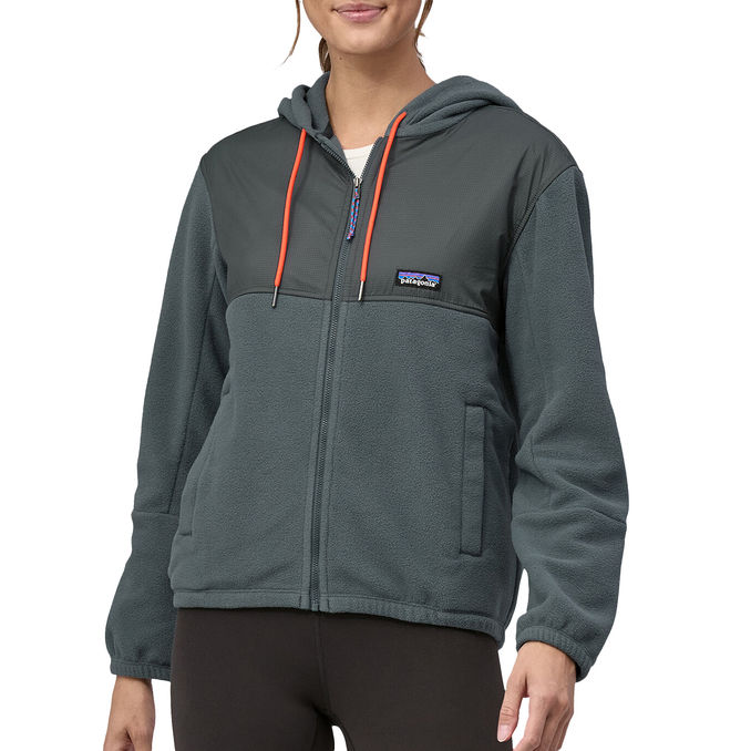 FLEECE MICRODINI Woman Noveau Green Orange  