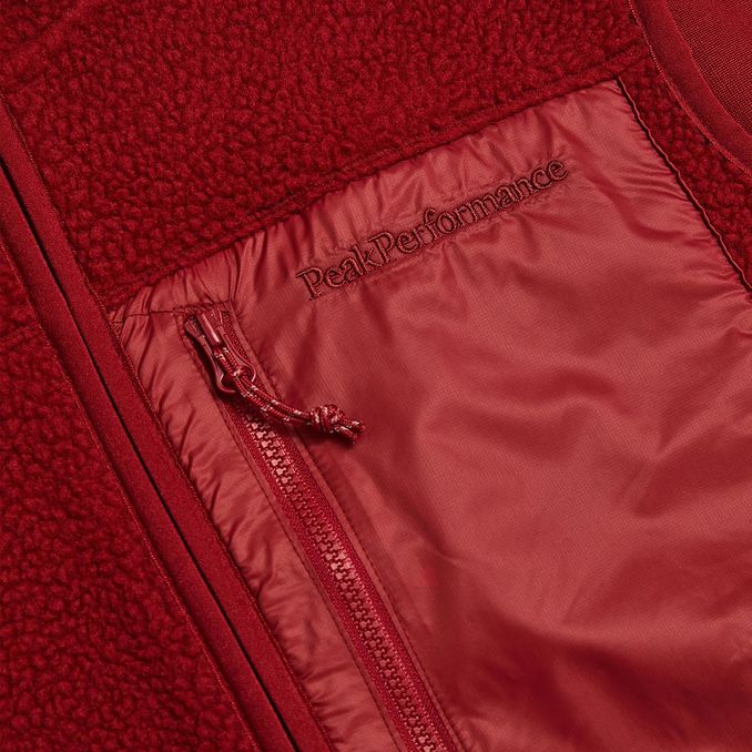 FLEECE VEST Man Sundried Tomato