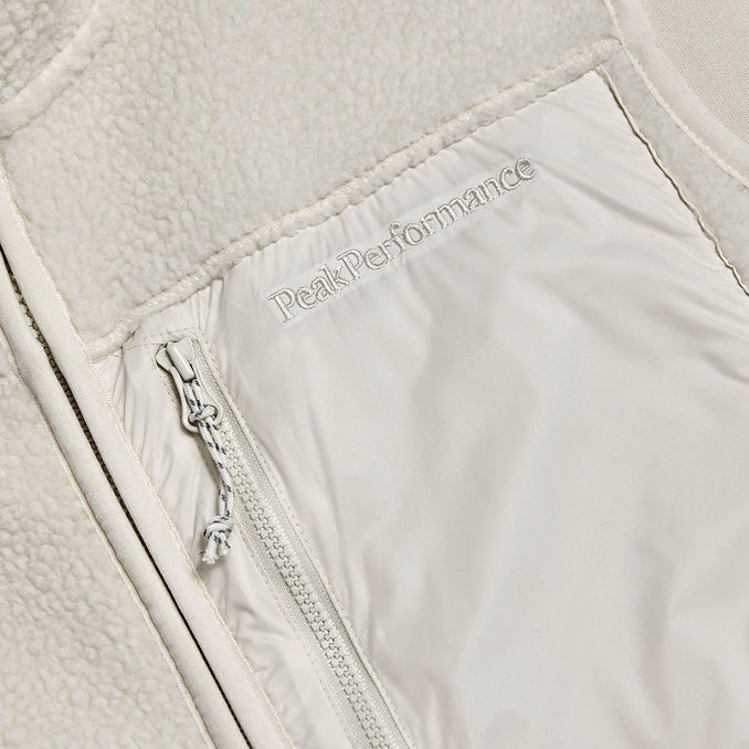 FLEECE VEST Man Vintage White