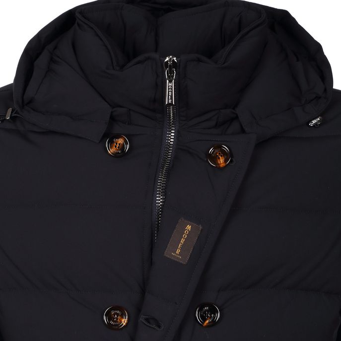 FLORIO DOUBLE BREASTED DOWN COAT Man Dark blue