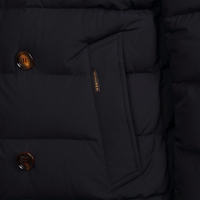 FLORIO DOUBLE BREASTED DOWN COAT Man Dark blue