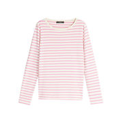 FRETTY BLOUSE IN JERSEY KNIT Woman Avorio Peony FRETTY BLOUSE IN JERSEY KNIT Woman Avorio Peony