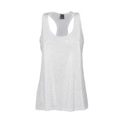 FULL STRASS TANK TOP Woman White Crystal FULL STRASS TANK TOP Woman White Crystal