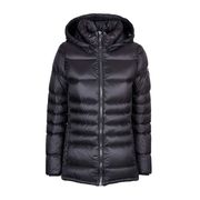 FULL ZIP DOWN JACKET WITH DETACHABLE HOOD Woman Black FULL ZIP DOWN JACKET WITH DETACHABLE HOOD Woman Black