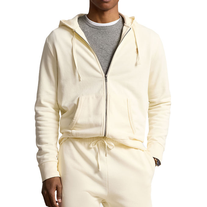 FULL ZIP HOODIE Man Club House Cream