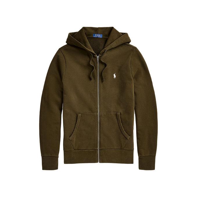 FULL ZIP HOODIE Man Dark Loden