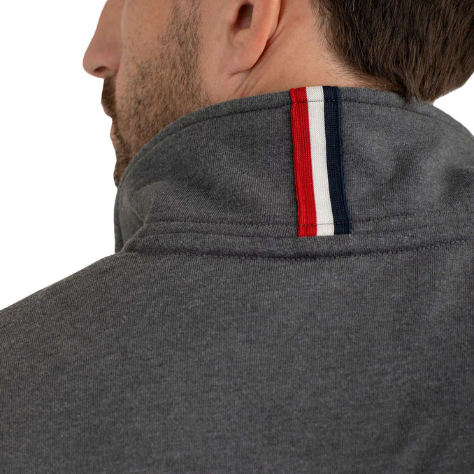 FULL ZIP SWEATSHIRT WITH AMERICAN DETAILS