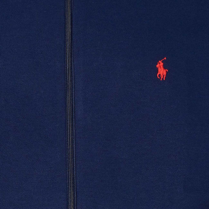 FULL ZIP SWEATSHIRT WITH LOGO Man Navy