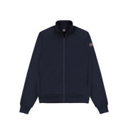 FULL ZIP SWEATSHIRT WITH NYLON INSERTS Man Navy FULL ZIP SWEATSHIRT WITH NYLON INSERTS Man Navy