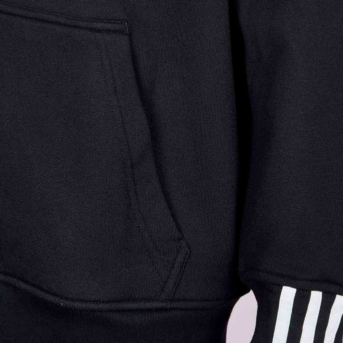 FULL ZIP VOCAL HOODY WITH DOUBLE LOGO Man Black