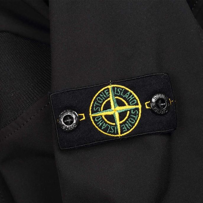 FULLZIP BOMBER IN STRETCH NYLON Kids Black