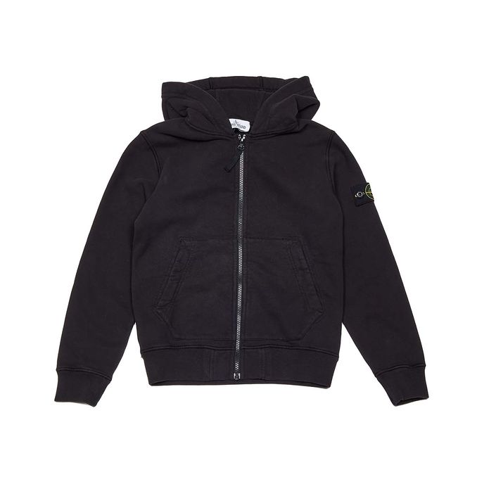FULLZIP COTTON HOODIE Kids Black
