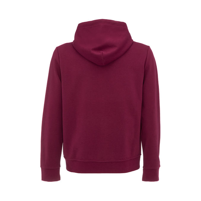 FULLZIP HOODIE IN TECHNICAL FABRIC Man Bordeaux Red