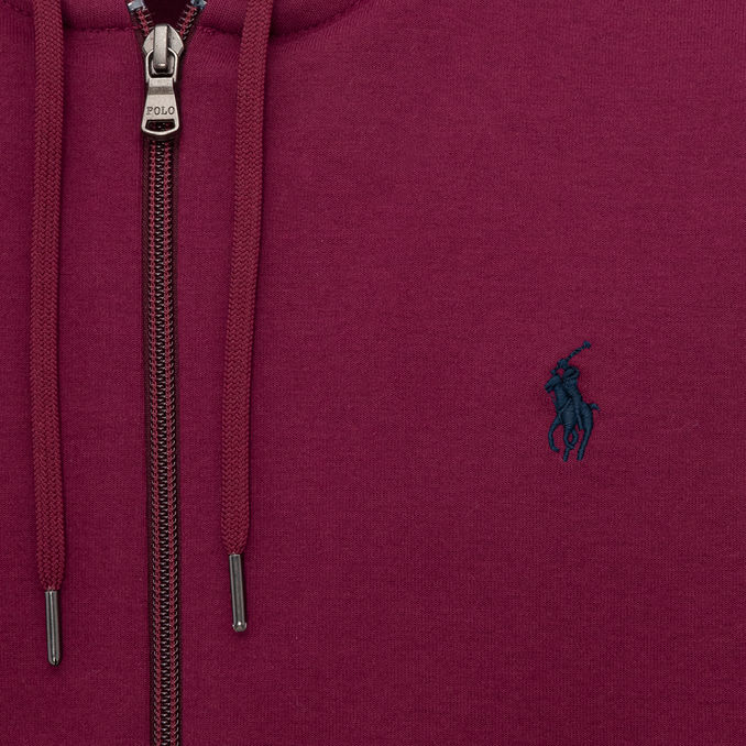FULLZIP HOODIE IN TECHNICAL FABRIC Man Bordeaux Red