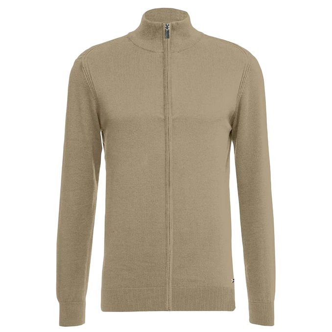 GARMENT DYED ZIP-UP SWEATSHIRT