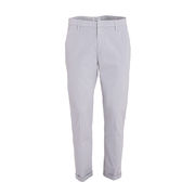 GAUBERT CHINO TROUSERS IN COTTON Man Grigio Chiaro GAUBERT CHINO TROUSERS IN COTTON Man Grigio Chiaro