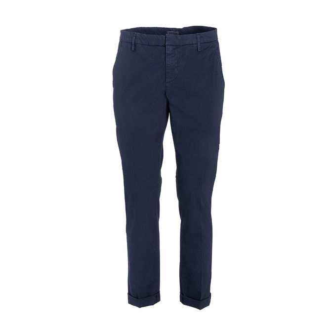 GAUBERT CHINO TROUSERS IN COTTON Man Navy