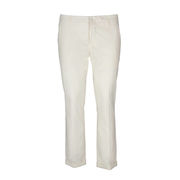 GAUBERT CHINO TROUSERS IN STRETCH UNITED COTTON Man Cream GAUBERT CHINO TROUSERS IN STRETCH UNITED COTTON Man Cream