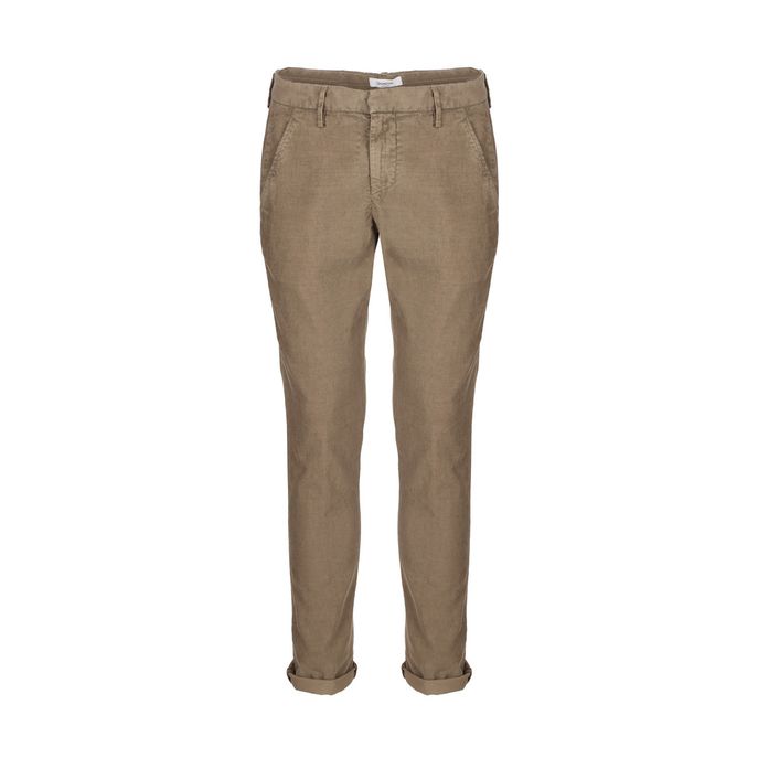 GAUBERT RIBBED VELVET TROUSERS Man Dove grey