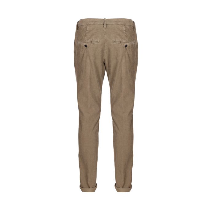 GAUBERT RIBBED VELVET TROUSERS Man Dove grey