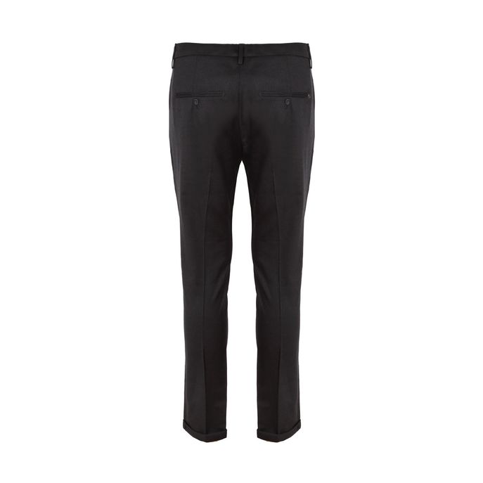 GAUBERT TROUSERS IN WOOL Man Anthracite
