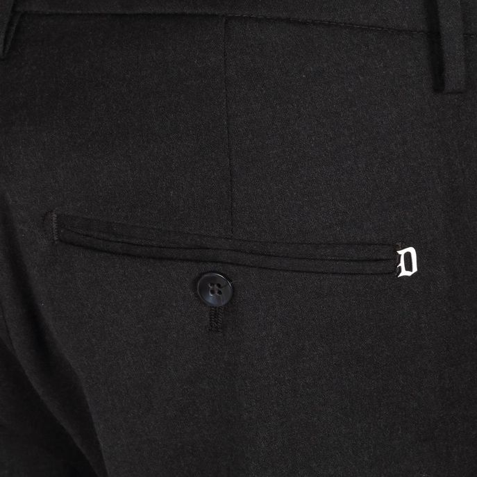 GAUBERT TROUSERS IN WOOL Man Anthracite