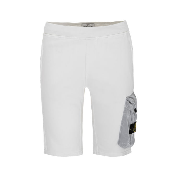 GAUZED COTTON BERMUDA KidS White