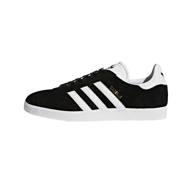 GAZELLE SNEAKERS Unisex Black White Gold