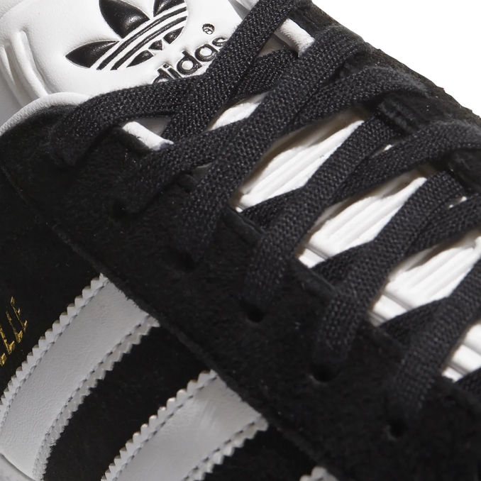 GAZELLE SNEAKERS Unisex Black White Gold