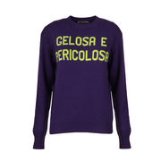 GELOSA PERICOLOSA CREWNECK SWEATER Woman Purple GELOSA PERICOLOSA CREWNECK SWEATER Woman Purple