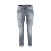 GEORGE STRAIGHT LEG JEANS WITH TEARS Man Grey GEORGE STRAIGHT LEG JEANS WITH TEARS Man Grey