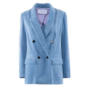 GIACCA DOPPIO PETTO VELLUTO ROCCIATORE Donna Blue Still GIACCA DOPPIO PETTO VELLUTO ROCCIATORE Donna Blue Still
