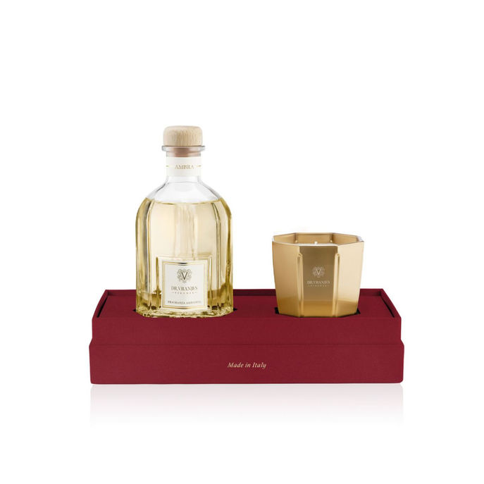 GIFT BOX AMBER FRAGRANCE 250 ML WITH CANDLE