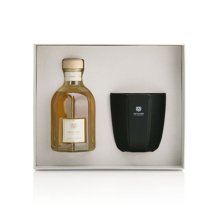 GIFT BOX AMBER FRAGRANCE 500 ML WITH CANDLE