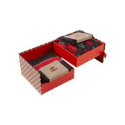 GIFT BOX BIPACK PIED DE POULE AND INTERLACE Man Blue  GIFT BOX BIPACK PIED DE POULE AND INTERLACE Man Blue