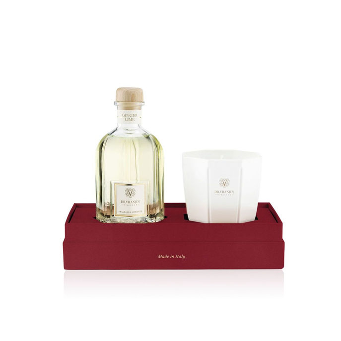 GIFT BOX ENVIRONMENT FRAGRANCE GINGER LIME 250 ML WITH CANDLE