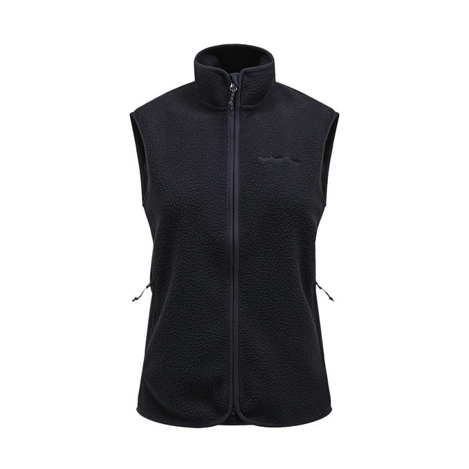 GILET IN PILE Woman Black