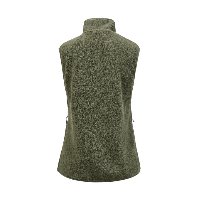 GILET IN PILE Woman Pine Needle