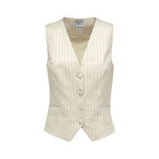 GILET MONACO Woman Ivory Camel GILET MONACO Woman Ivory Camel