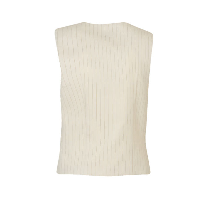 GILET MONACO Woman Ivory Camel