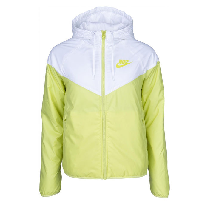 NIKE GIUBBINO SPORTSWEAR WINDRUNNER Donna White Lime Light Mascheroni Store