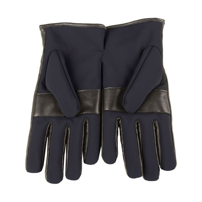 GLOVES SPW 97 IN NYLON E PELLE Man Blue