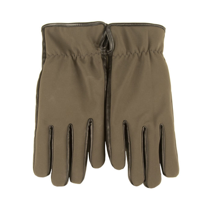 GLOVES SPW 97 IN NYLON E PELLE Man Green