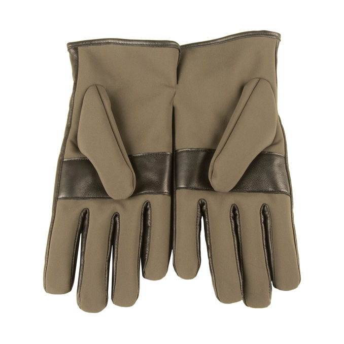GLOVES SPW 97 IN NYLON E PELLE Man Green