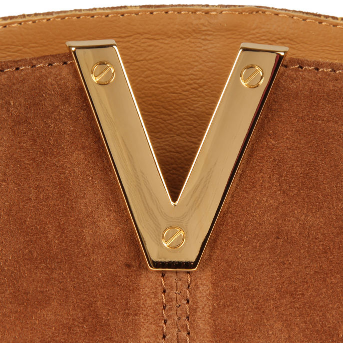 GOLD VELOUR ANKLE BOOTS Woman Martora