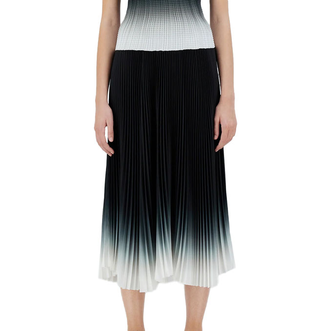 GONNA PLISSET DEGRADE' Woman Black White