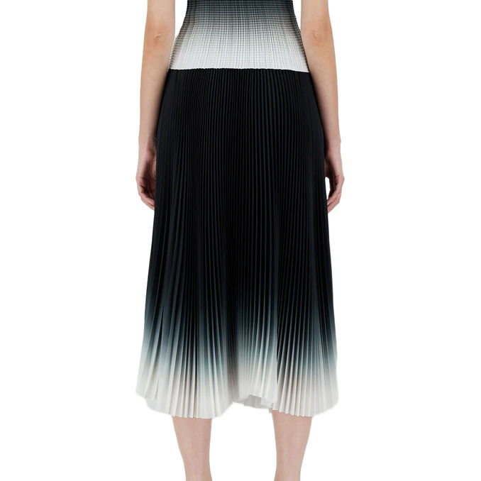 GONNA PLISSET DEGRADE' Woman Black White